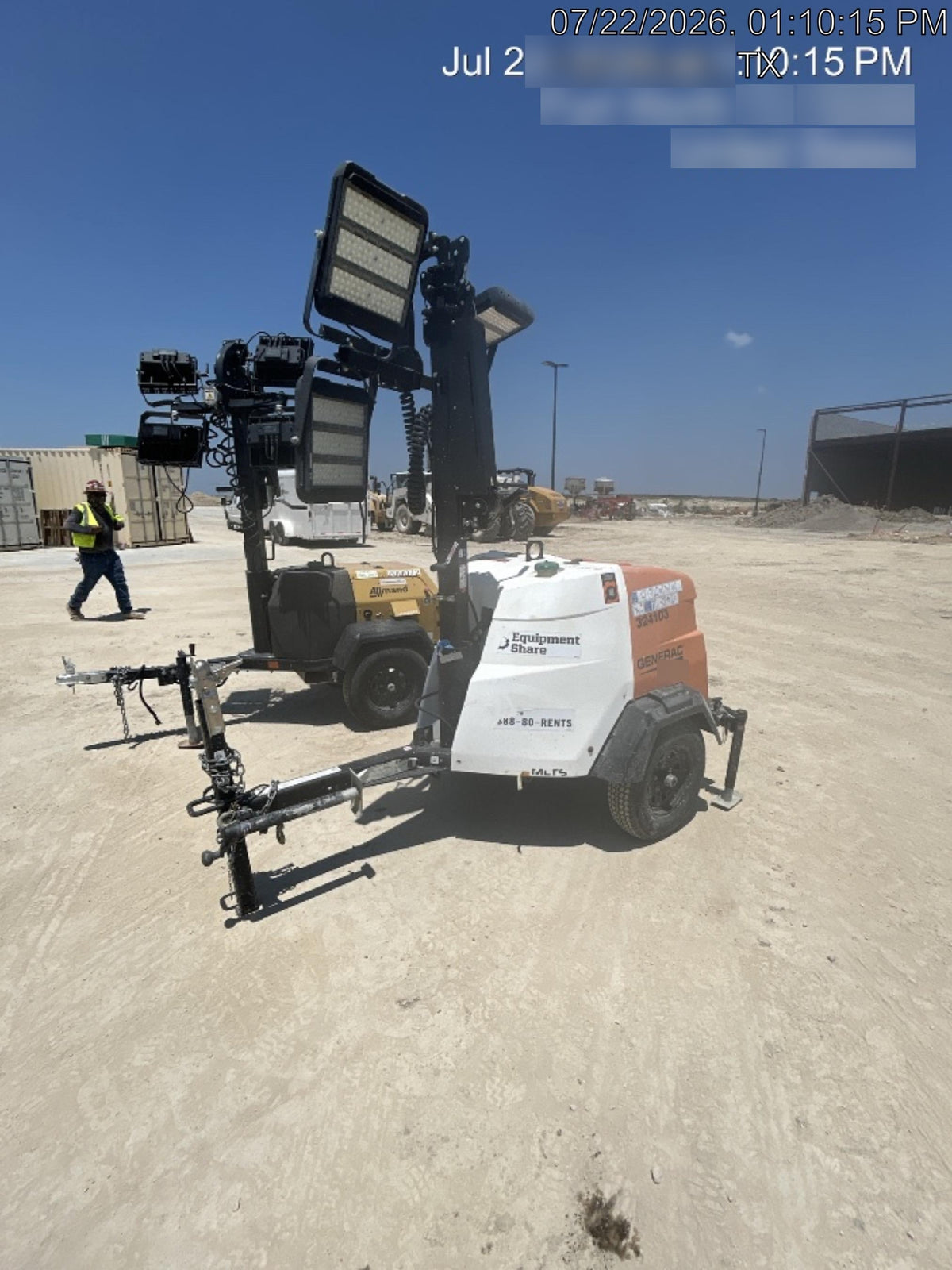 2023 Generac MLT2 Diesel, Flex Switch 120V Input, Powerzone Controller, (4) 320W LED Lights, 4kW Generator, 39.9 Gal Fuel Tank, 2" Ball, T3