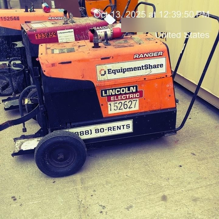 2021 Lincoln Electric Ranger 305 LPG LPG One-Pak (includes undercarriage, tank holder & tank strap) ORANGE