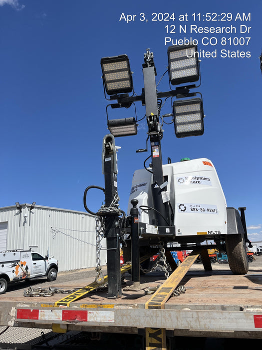 2023 Generac MLT2 Diesel, Flex Switch 120V Input, Powerzone Controller, 
(4) 320W LED Lights, 4kW Generator, 39.9 Gal Fuel Tank, 2" Ball, T3