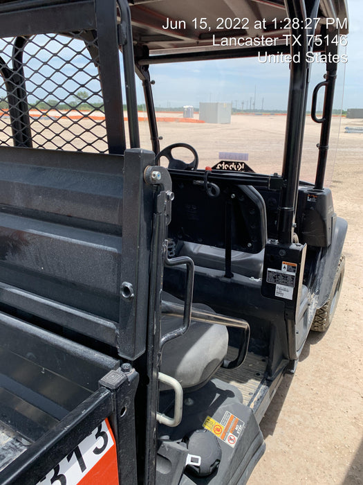 2021 Kubota RTV-X1140W-H Plastic Canopy, Windshield Acrylic Clear, LED Strobe Light, Wire Harness Kit, Back up Alarm