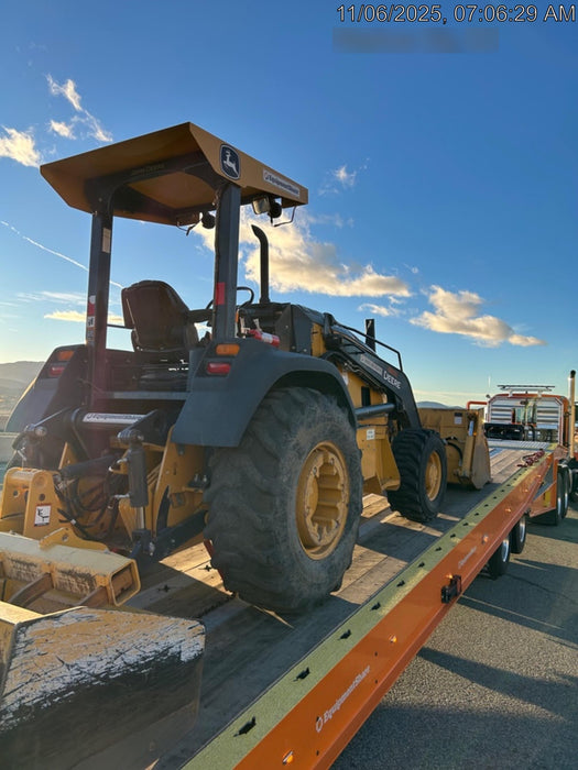 2020 John Deere 210LEP Canopy, 4WD, Second rear hydraulic cylinder, Light Package, Wheel weights
