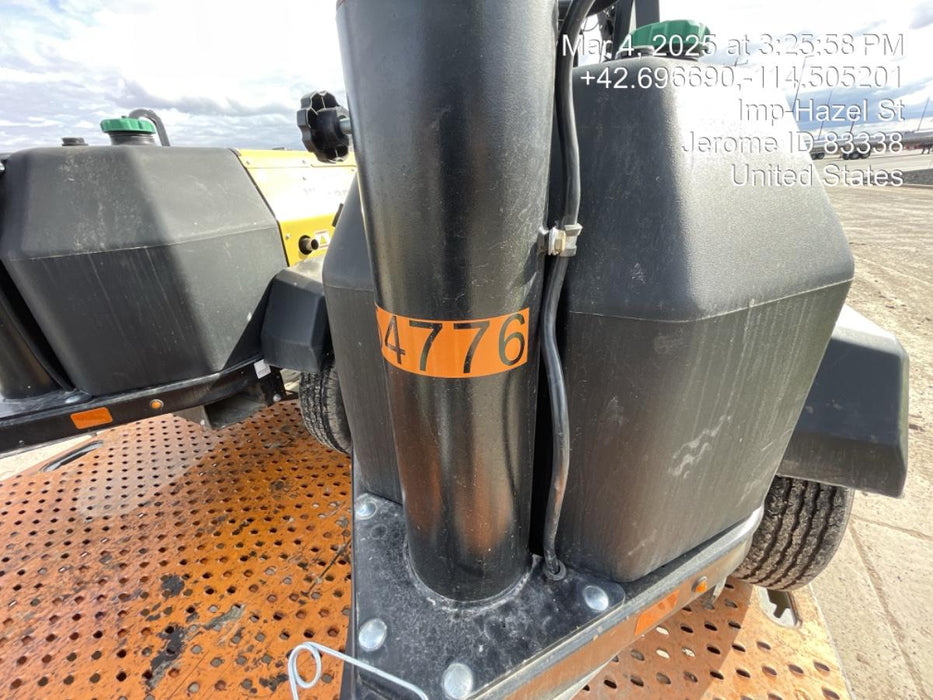 2022 Allmand NLV3GR (4) LED Light Fixture 350W, 23' Vertical Mast, 3kW Prime, Towable, ES Decals, T3