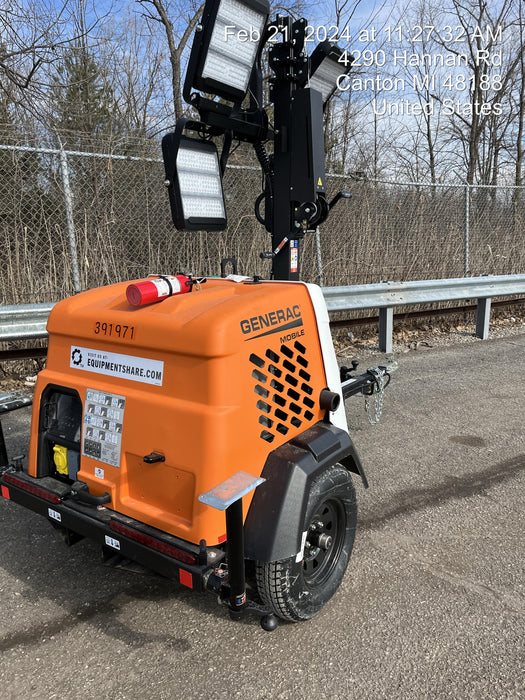 2024 Generac MLT2 Diesel, Flex Switch 120V Input, Powerzone Controller, 
(4) 320W LED Lights, 4kW Generator, 39.9 Gal Fuel Tank, 2" Ball, T3