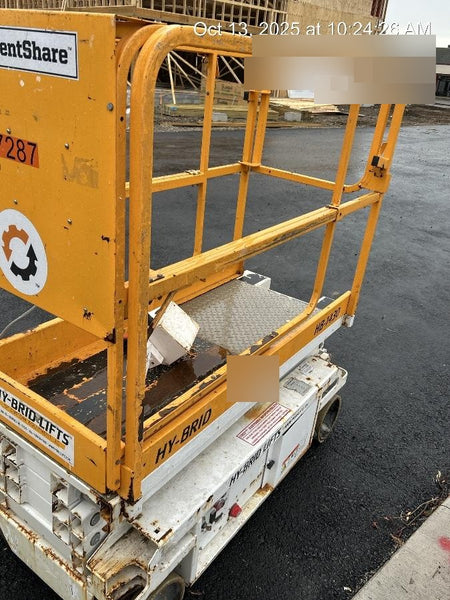 Custom Equipment HB-1430 Hy-Brid Scissor Lift
Platform capacity up to 670 lbs
Working height up to 20 ft
Weighs under 1,700 lbs
Non-marking wheels