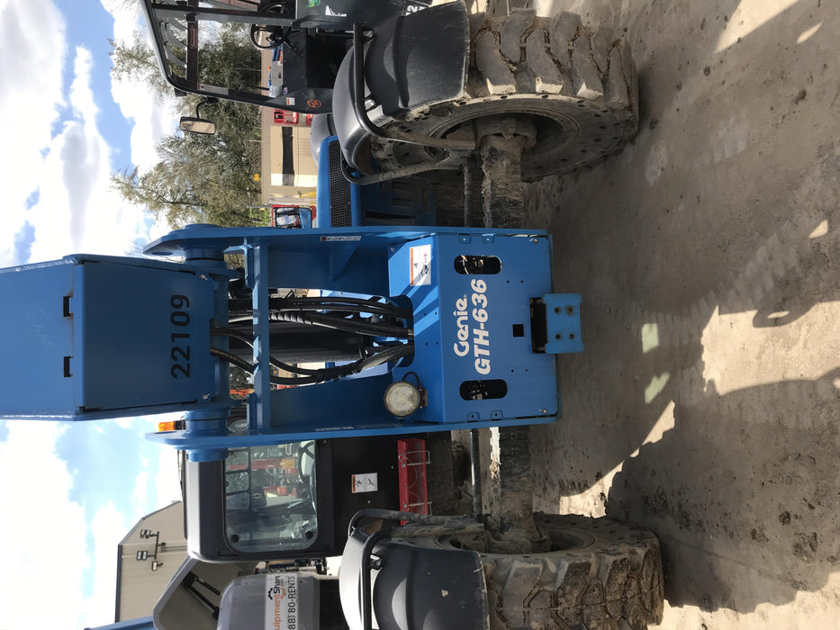 2019 Genie GTH-636 Genie GTH-636 w/Enclosed Cab w/HVAC, Work Lights, Solid Tires, Beacon, 48" Carriage and Forks