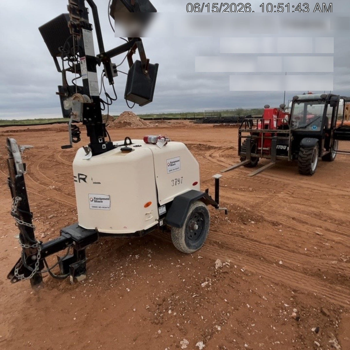 Terex RL4V2 RL4V2- 6KW, 60 HZ GENERATOR W 10.7 HP KOHLER DIESEL