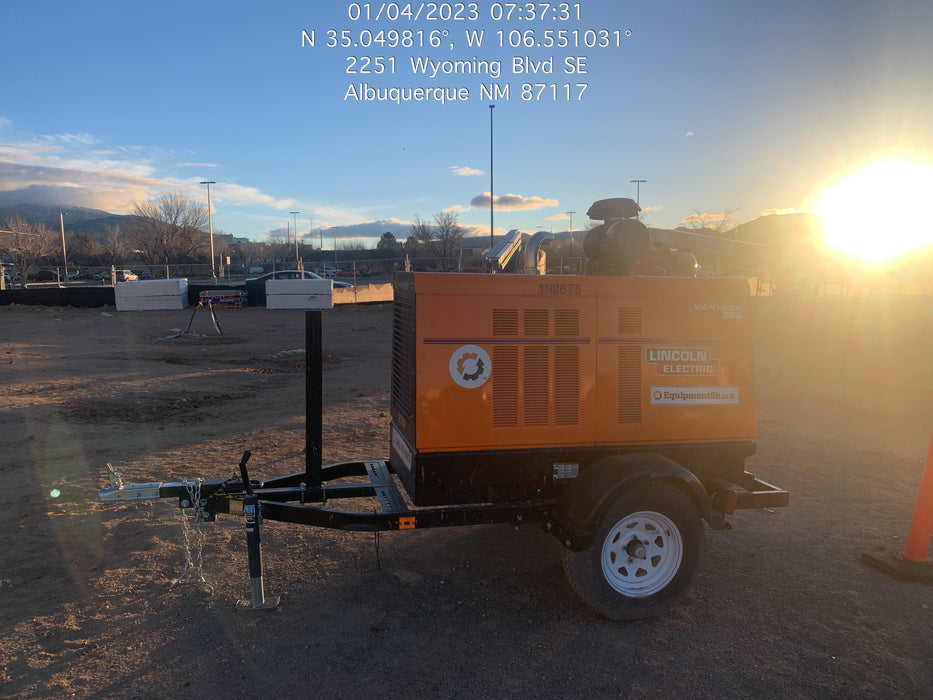 2021 Lincoln Electric Vantage 549X Ready Pak 3, ORANGE (includes trailer, cable rack, fender light kit)