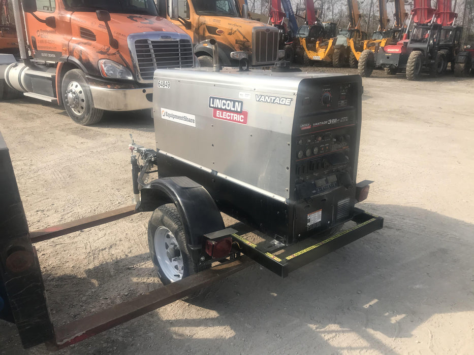 2020 Lincoln Electric Vantage 322 Welder Ready-Pak 3, w/ GPS & Decals (includes trailer, cable rack, fender light kit)