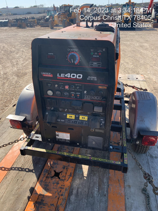 2022 Lincoln Electric LE400 Kubota V1505, Trlr, Cable Rack, Light Kit, ES Decals, T3