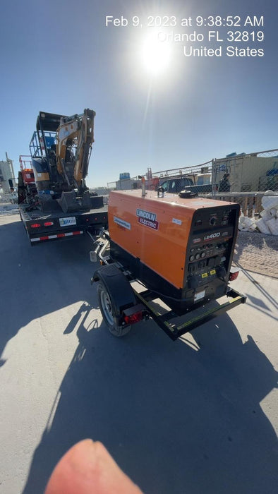 2022 Lincoln Electric LE400 Kubota V1505, Trlr, Cable Rack, Light Kit, ES Decals, T3