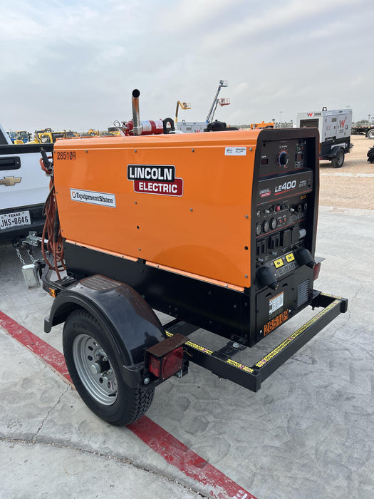 2022 Lincoln Electric LE400 Kubota V1505, Trlr, Cable Rack, Light Kit, ES Decals, T3