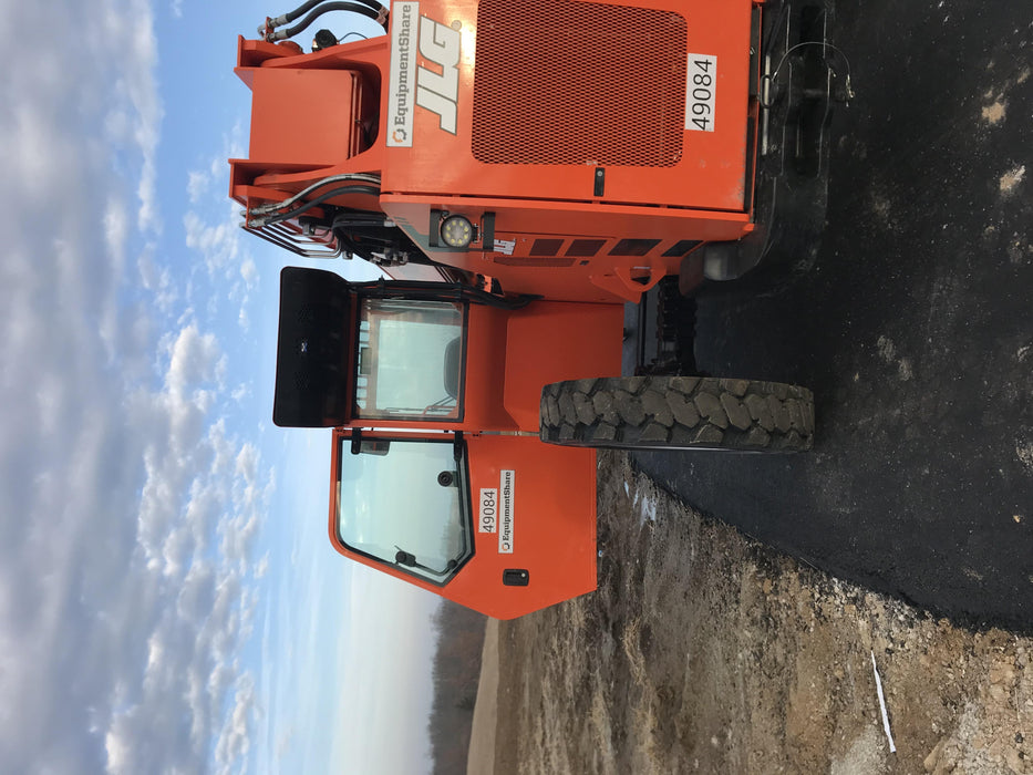 2019 Skytrak 6036 Cab/Heat/Air, Solid Tires, LED Work Lights, Beacon w/50" Carriage, 48" Pallet Forks
