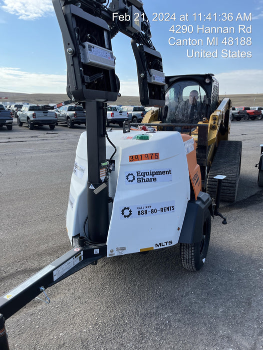 2024 Generac MLT2 Diesel, Flex Switch 120V Input, Powerzone Controller, 
(4) 320W LED Lights, 4kW Generator, 39.9 Gal Fuel Tank, 2" Ball, T3