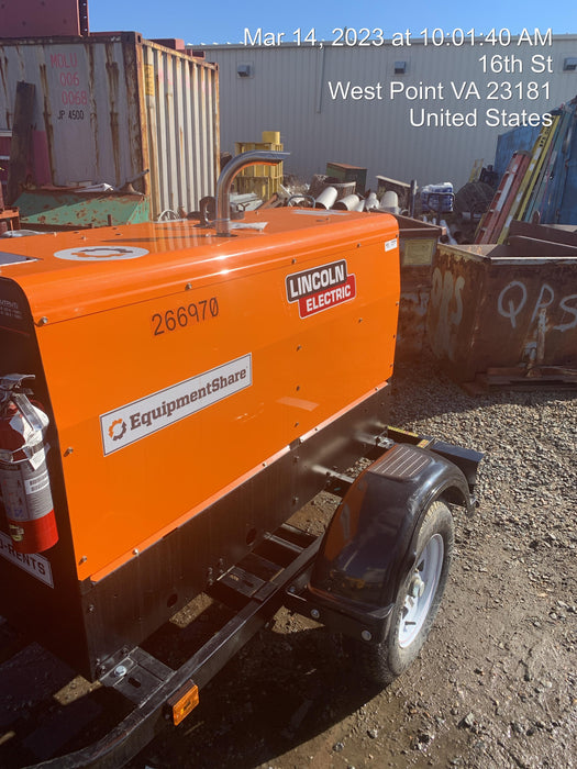 2022 Lincoln Electric LE400 Kubota V1505, Trlr, Cable Rack, Light Kit, ES Decals, T3