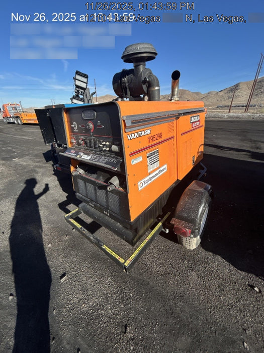 2021 Lincoln Electric Vantage 549X Ready Pak 3, ORANGE (includes trailer, cable rack, fender light kit)
