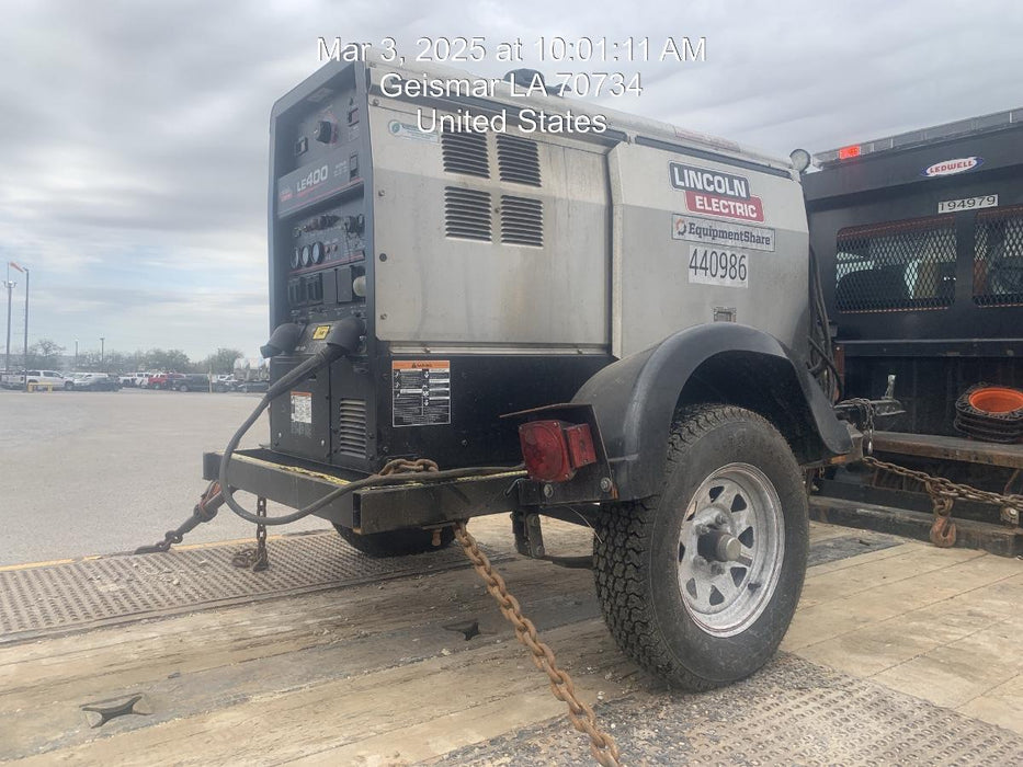 2024 Lincoln Electric LE400 Kubota V1505, Trlr, Cable Rack, Light Kit, ES Decals, T3