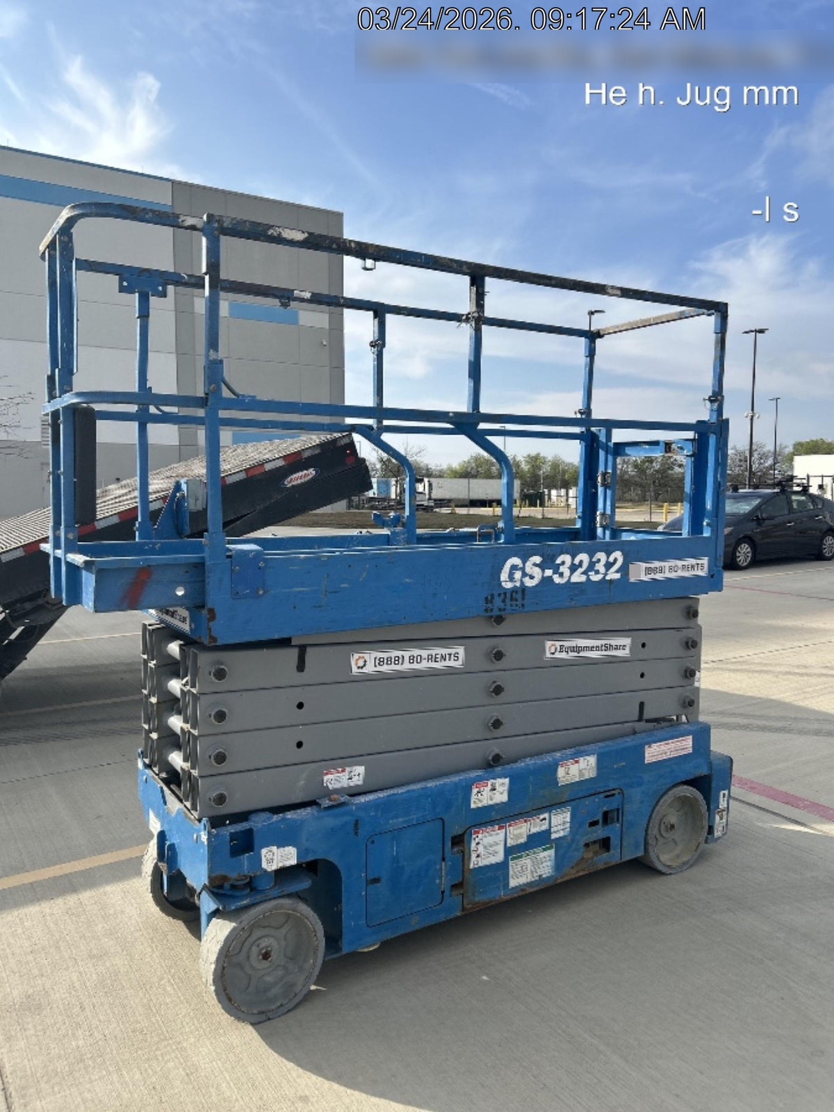 2018 Genie GS-3232 Genie GS3232 Lift w/Folding Rails and Swing Gate