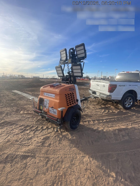 2023 Generac MLT2 Diesel, Flex Switch 120V Input, Powerzone Controller, 
(4) 320W LED Lights, 4kW Generator, 39.9 Gal Fuel Tank, 2" Ball, T3