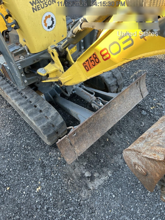 2017 Wacker Neuson 803 Wacker Neuson 803 Mini - Canopy Base/12" Bucket