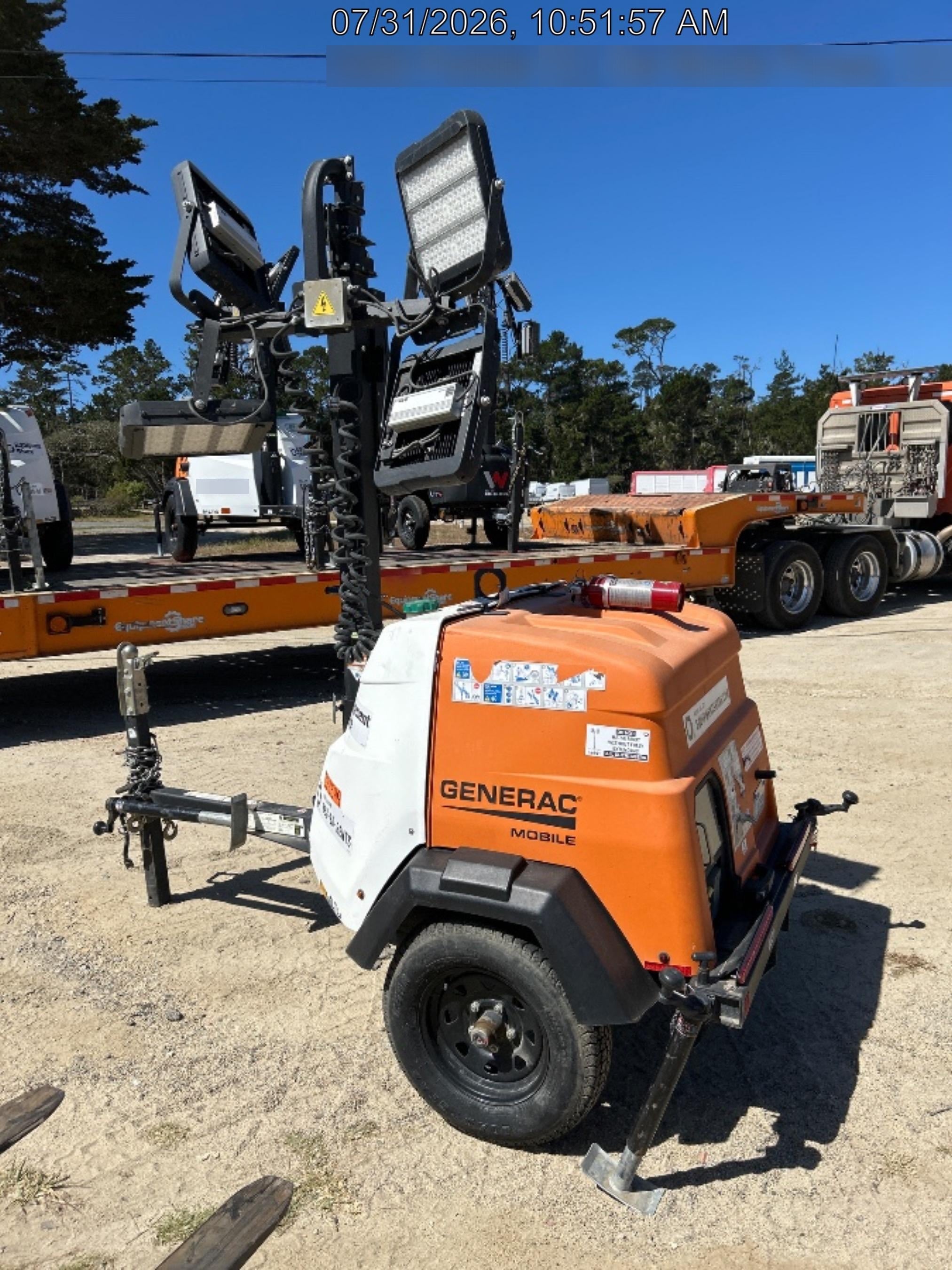 2023 Generac MLT2 Diesel, Flex Switch 120V Input, Powerzone Controller, (4) 320W LED Lights, 4kW Generator, 39.9 Gal Fuel Tank, 2" Ball, T3