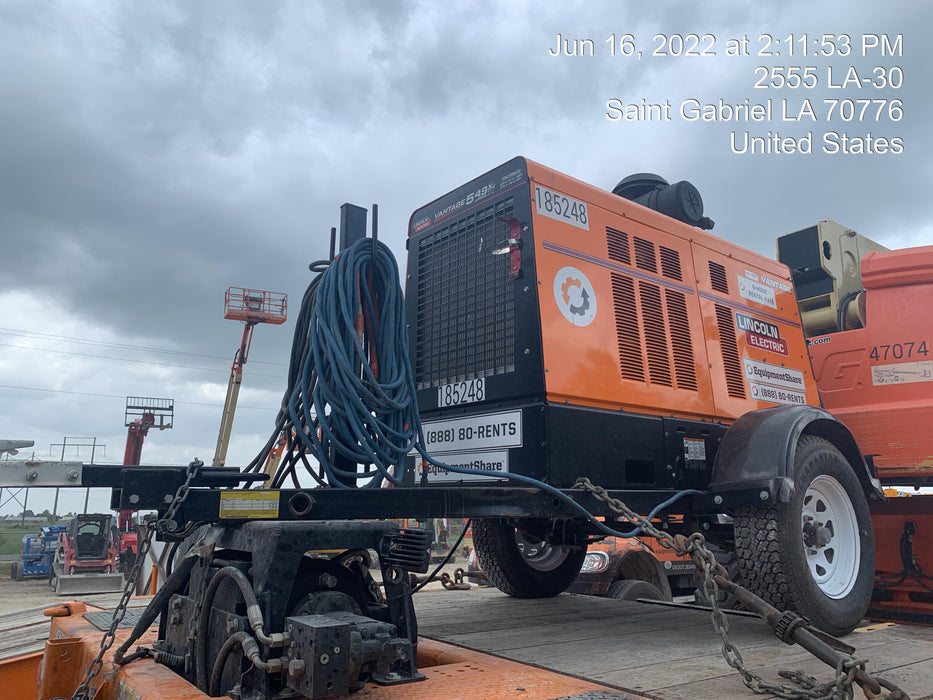 2021 Lincoln Electric Vantage 549X Ready Pak 3, ORANGE (includes trailer, cable rack, fender light kit)