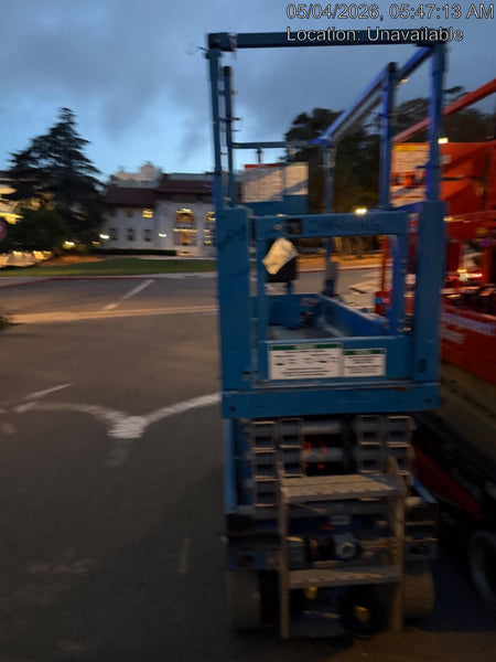 2020 Genie GS-1930 Solid Non Marking Tires, Beacon, Folding rails with half height swing gate, 800W Inverter