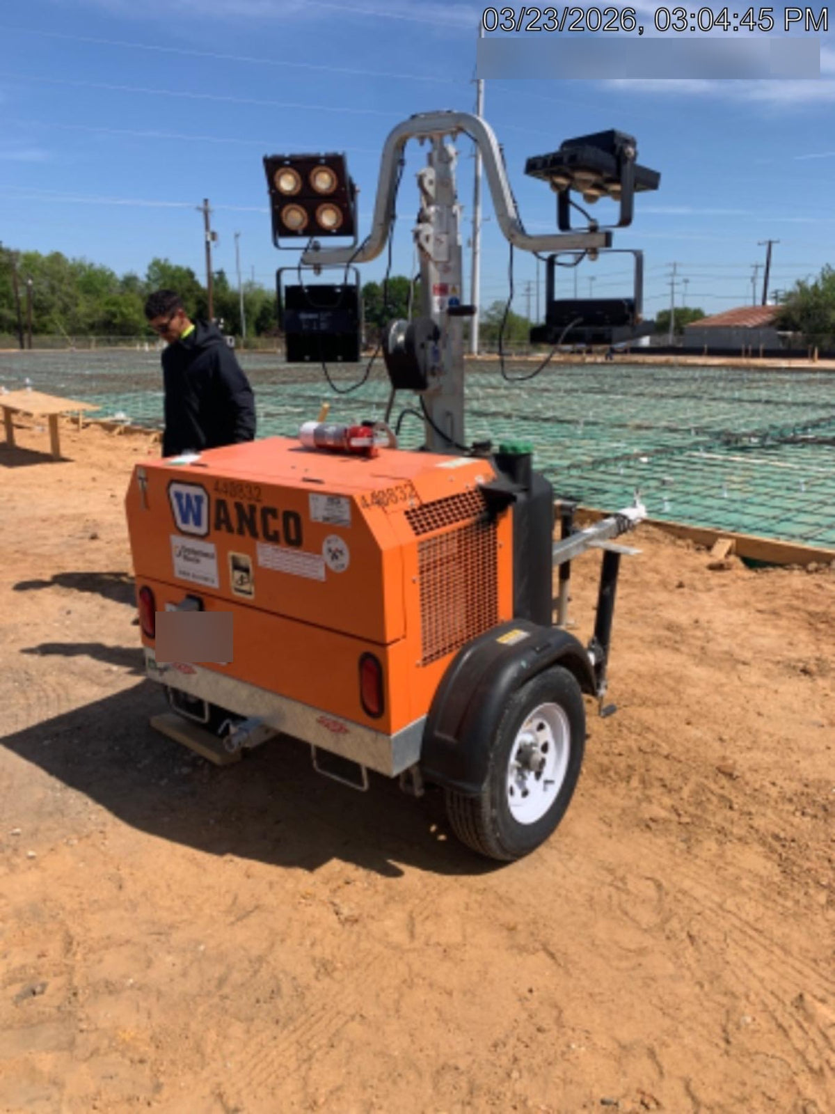 2024 Wanco WLTT-4MM4K Diesel, Deep Sea Controller, Shore Power Plug, Auto Start, (4) 350W LED Floodlights, 4kW Generator, 60 Gal Fuel Tank, 2" Ball, T3
