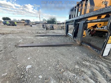 2019 JCB 512-56 Enclosed Cab, 109 HP, Solid Tires, Worklights, Beacon, Aux Hydraulics, Lifting Eye w/66" Carriage/60" Forks