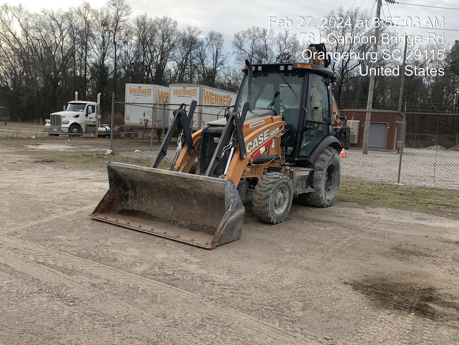2020 Case 580N EP - Extendable Backhoe Cab/Heat/Air, 4WD, Extendable Stick, Pilot Controls, 2 Way Hydraulics, Ride Control, TAG Manual QC