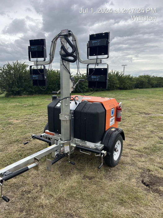 2024 Wanco WLTT-4MM4K Diesel, Deep Sea Controller, Shore Power Plug, Auto Start, (4) 350W LED Floodlights, 4kW Generator, 60 Gal Fuel Tank, 2" Ball, T3