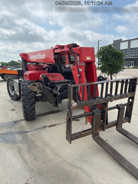2019 Manitou 12042 Canopy, 120 HP , Solid Tires, Work Lights, Lift Hook, Auxiliary Hydraulics 66" Carriage and 60" Forks