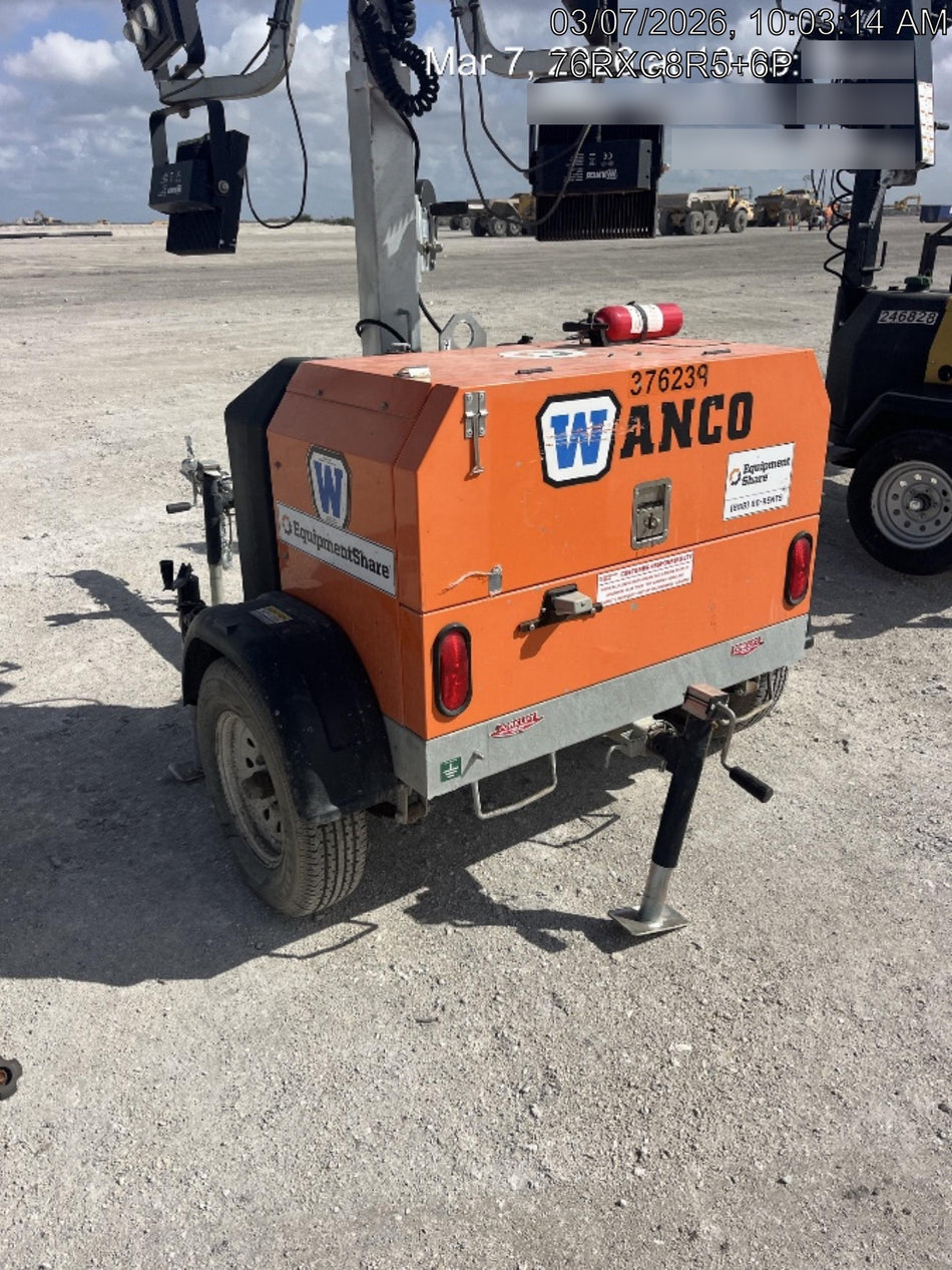 2023 Wanco WLTT-4MM4K Diesel, Deep Sea Controller, Shore Power Plug, Auto Start, (4) 350W LED Floodlights, 4kW Generator, 60 Gal Fuel Tank, 2" Ball, T3