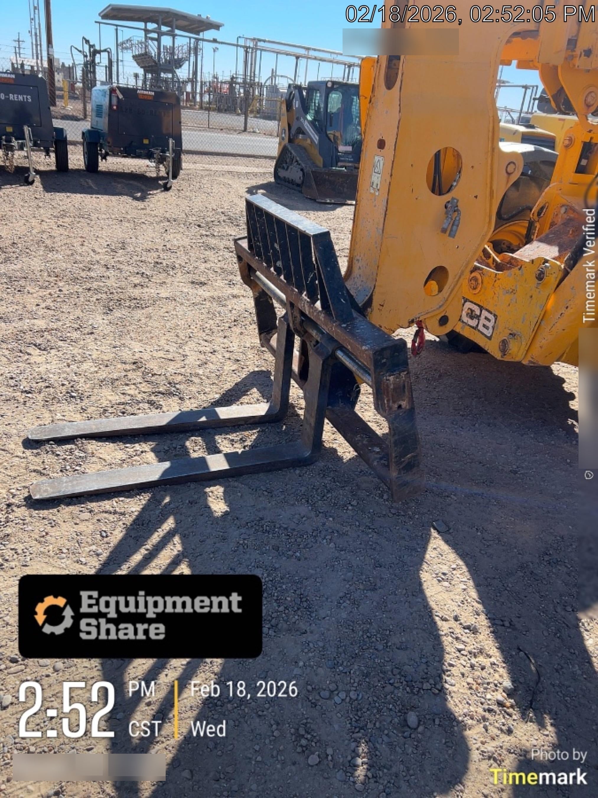 2019 JCB 510-56 74 HP w/CAB/HVAC, Beacon, Worklights, Aux Hydraulics, Foam Filled Tires w/60" Carriage/Forks