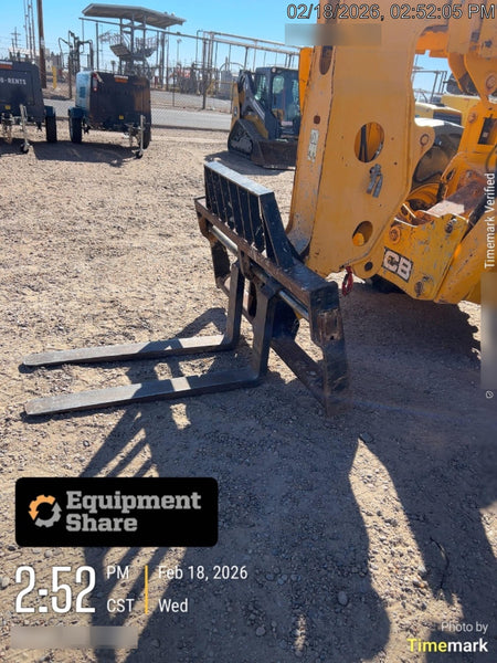 2019 JCB 510-56 74 HP w/CAB/HVAC, Beacon, Worklights, Aux Hydraulics, Foam Filled Tires w/60" Carriage/Forks