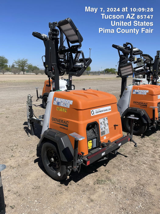 2024 Generac MLT2 Diesel, Flex Switch 120V Input, Powerzone Controller, 
(4) 320W LED Lights, 4kW Generator, 39.9 Gal Fuel Tank, 2" Ball, T3