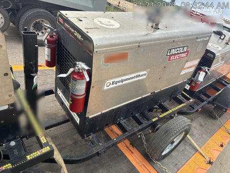 2019 Lincoln Electric Vantage 322 Welder Ready-Pak 3, Two wheel trailer, Fender and Light kit, Cable Rack