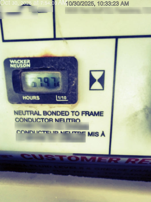 2018 Wacker Neuson LTV6L-MH Wacker Neuson LTV6L Mobile Light Tower w/Fuel Level Sensor Installed