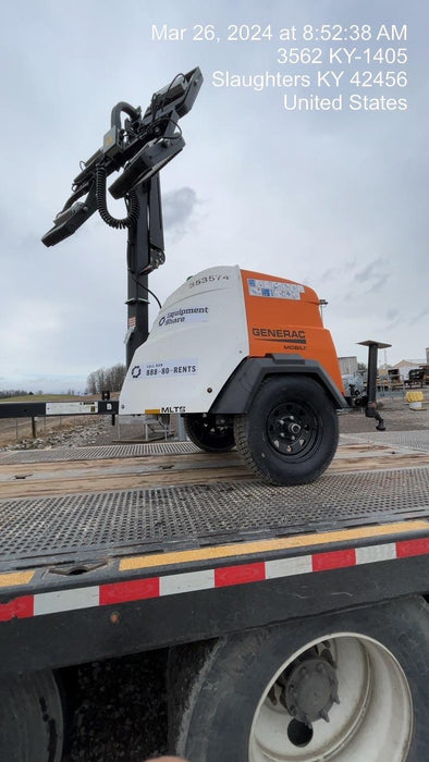 2023 Generac MLT2 Diesel, Flex Switch 120V Input, Powerzone Controller, (4) 320W LED Lights, 4kW Generator, 39.9 Gal Fuel Tank, 2" Ball, T3