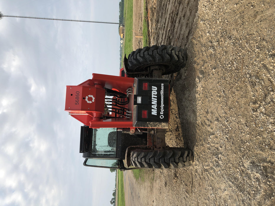 2020 Manitou MTA12055SER3 Cab/Heat/Air, Solid Tires, Amber Strobe, Lift Hook w/66" Carriage, 60" Forks