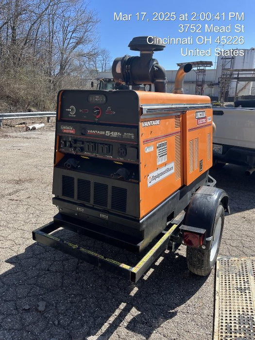 2021 Lincoln Electric Vantage 549X Ready Pak 3, ORANGE (includes trailer, cable rack, fender light kit)