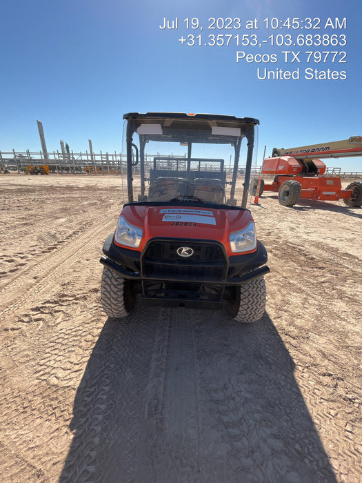 2022 Kubota RTV-X1140W-H Plastic Canopy, Windshield Acrylic Clear, LED Strobe Light, Wire Harness Kit, Back up Alarm
