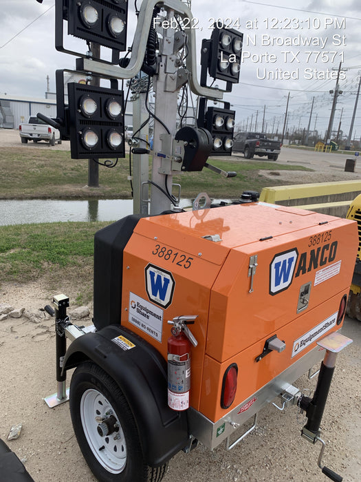 2024 Wanco WLTT-4MM4K Diesel, Deep Sea Controller, Shore Power Plug, Auto Start, (4) 350W LED Floodlights, 4kW Generator, 60 Gal Fuel Tank, 2" Ball, T3
