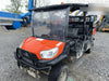 2021 Kubota RTV-X1140W-H Plastic Canopy, Windshield Acrylic Clear, LED Strobe Light, Wire Harness Kit, Back up Alarm