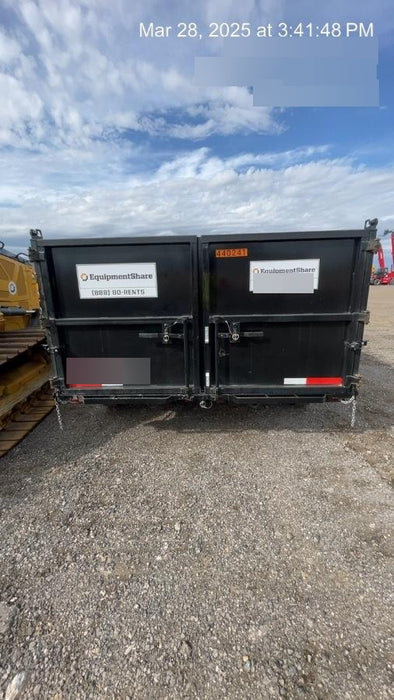 2024 TEXAS PRIDE TRAILERS 14'L x 7'W 5 Cu Yd Trunnion Hydraulic Dump