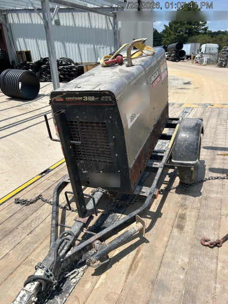 2018 Lincoln Electric Vantage 322 Lincoln Vantage 322 Welder Ready Pak 3 - Vantage 322, Trailer, Fender and light kit, Cable rack
