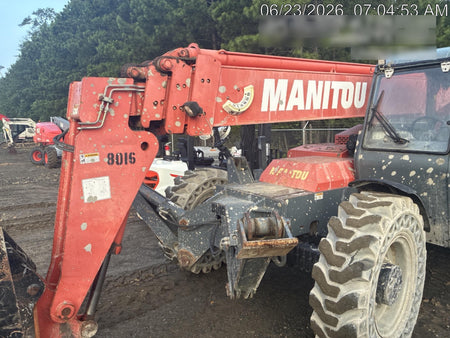2018 Manitou MTA10055 Manitou MTA 10055 w/Cab/Heat/AC, Work Lights/Strobe, Aux Hyd, Solid Tires, Lift Hook, 66" Carriage, 60" Forks