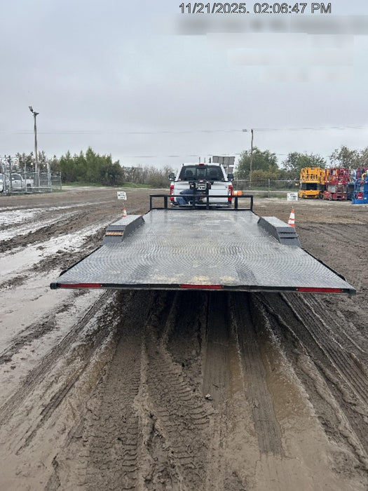 2024 TEXAS PRIDE TRAILERS 21' Lowboy Gravity Tilt Bed 14K Bumper Pull Trailer