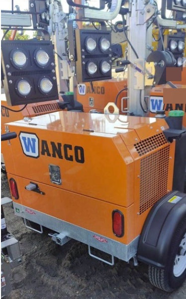 2023 Wanco WLTT-4MM4K Diesel, Deep Sea Controller, Shore Power Plug, Auto Start, (4) 350W LED Floodlights, 4kW Generator, 60 Gal Fuel Tank, 2" Ball, T3