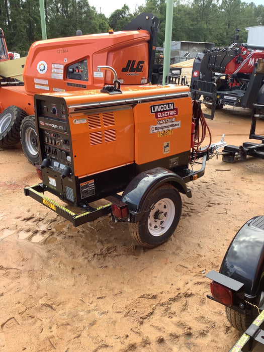 2021 Lincoln Electric Vantage 322 Vantage 322 Ready Pak 3 w/ Telematics & Decals, ORANGE (includes trailer, cable rack, fender light kit)