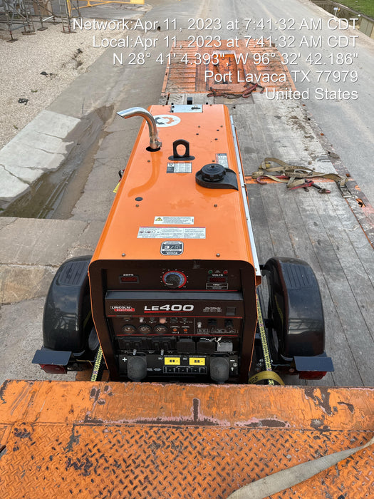 2022 Lincoln Electric LE400 Kubota V1505, Trlr, Cable Rack, Light Kit, ES Decals, T3